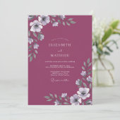 Bessie Witte Magnolia Bruiloft Kaart (Staand voorkant)