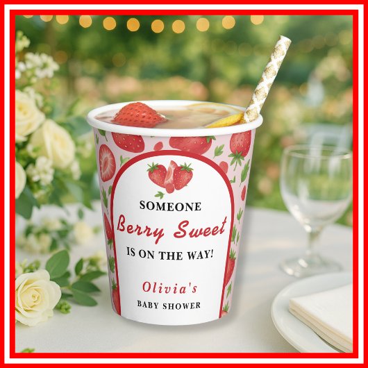 Bessie Zoet | Aardbei Papieren Bekers