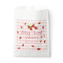 Bessie Zoete Aardbei Baby Shower Favor Tas