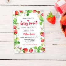 Bessie Zoete Aardbei Baby Shower
