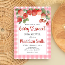 Bessie Zoete Aardbei Baby Shower