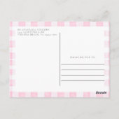 Bessie zoete aardbei baby shower uitnodiging (Achterkant)