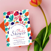 Bessie Zoete Aardbei Bosbes Baby Shower Kaart