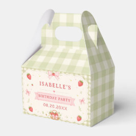 Bessie zoete aardbei verjaardag bedankdoosjes