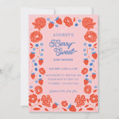 Bessie Zoete Aardbeien, Bosbessen en Bloesems Kaart (Voorkant)