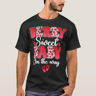Bessie Zoete Baby Op Weg Aardbei Zwangerschap T-shirt