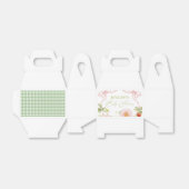 Bessie Zoete Baby Shower Gingham Bedankdoosjes (Uitgevouwen)