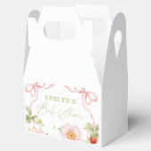 Bessie Zoete Baby Shower Gingham Bedankdoosjes (Geopend)