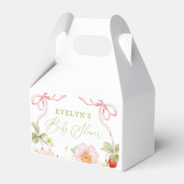 Bessie Zoete Baby Shower Gingham Bedankdoosjes