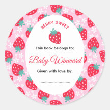Bessie Zoete Roze Aardbei Baby Shower