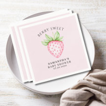 Bessie Zoete Roze Aardbei Meisje Baby Shower