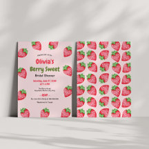 Bessie zoete roze rode aardbei bruiloft