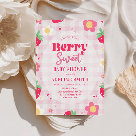 Bessie Zoete Zomer Aardbei Baby Shower Kaart