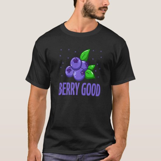 Besspeelde woordspeling Blauwe bessen Bosbes T-shirt (Voorkant)