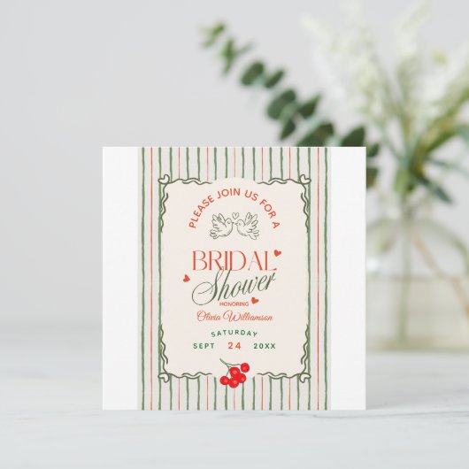 Bessy Bruidsmeisjardag Wilde Bessen Save The Date (Staand voorkant)