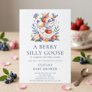 Bessy Dwaze Gans Afternoon Tea Baby Shower Kaart