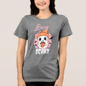 Bessy Enge Cute Geest met Aardbei Tri-Blend Shirt (Voorkant)