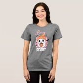 Bessy Enge Cute Geest met Aardbei Tri-Blend Shirt (Voorkant volledig)