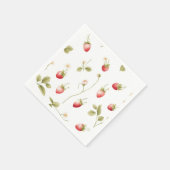 Bessy Sweet Aardbeien Bruids Bruiloft Papieren Ser Servet (Hoek)