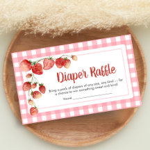 Bessy Zoete Aardbei Baby Shower Luier Raffle