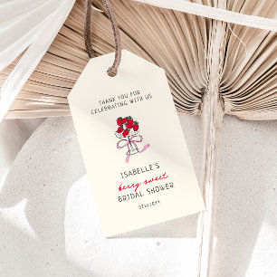 Bessy Zoete Aardbei Bruidsdiner Cadeaulabel