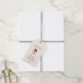 Bessy Zoete Aardbei Bruidsdiner Cadeaulabel (Met Touw)