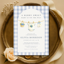Bessy Zoete Bosbes Waslijn Baby Shower