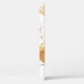 Best 2023 Monogrammed White Gold Marble Name Case-Mate iPhone Case (Achterkant / Rechts)