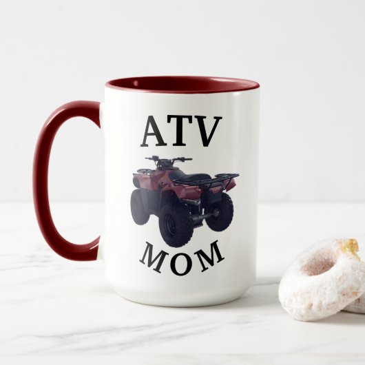 Best 4 Wheeler "ATV MOM" ooit! Moederdag Mok (Met donut)