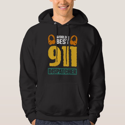 Best 911-werelds Dispatcher Hoodie (Voorkant)