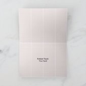 Best aanpassen Logo tekst gevouwen dank u kaarten (Binnen)