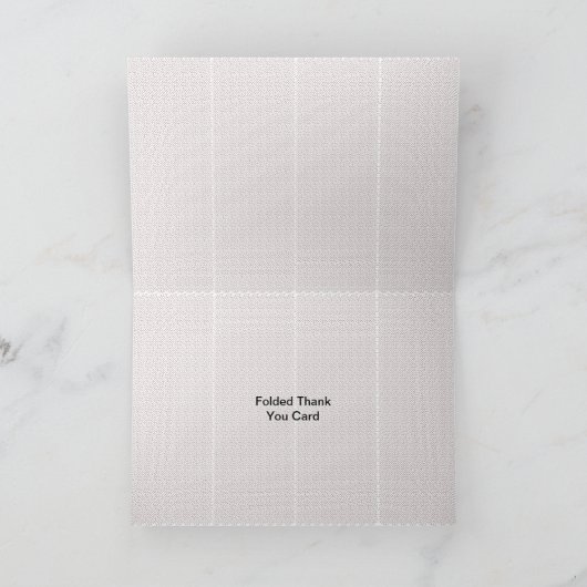 Best aanpassen Logo tekst gevouwen dank u kaarten (Binnen)