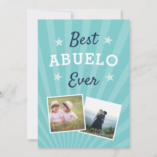 Best Abuelo Ever | Foto Vaderdag Kaart (Voorkant)