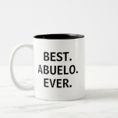 Best Abuelo Ever Spanish Grandfather Tweekleurige Koffiemok (Links)