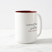 Best Abuelo & most Loved Personalized Mug ter were Tweekleurige Koffiemok (Voorkant rechts)