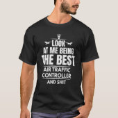 Best Air Traffic Controller Aviation Airplane Grap T-shirt (Voorkant)