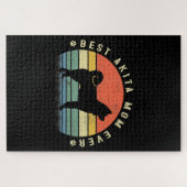 Best Akita Ma Ever Funny Akita Dog Gifts Legpuzzel (Horizontaal)