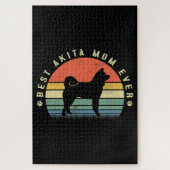 Best Akita Ma Ever Funny Akita Dog Gifts Legpuzzel (Verticaal)