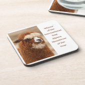 Best Alpaca Monobrow Bier Onderzetter (Linkerzijde)