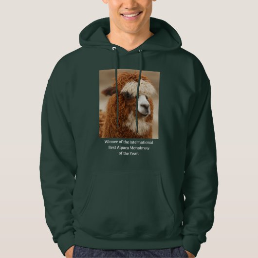Best Alpaca Monobrow Hoodie (Voorkant)