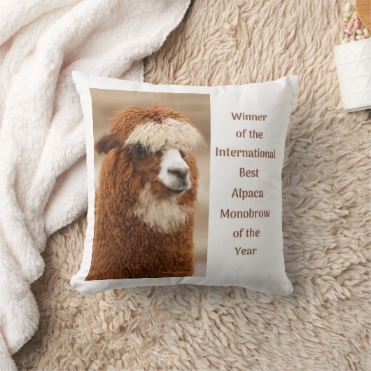 Best Alpaca Monobrow Kussen (Deken)