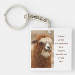 Best Alpaca Monobrow Sleutelhanger