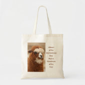 Best Alpaca Monobrow Tote Bag (Voorkant)