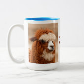 Best Alpaca Monobrow Tweekleurige Koffiemok (Links)