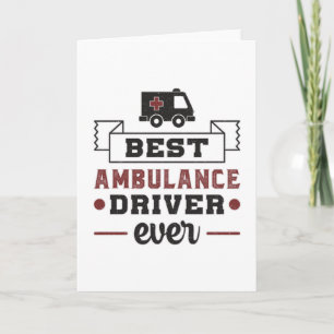 Best Ambulance Driver - Paramedic Hospital Gift Kaart