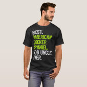 Best American Cocker Spaniel Dog Uncle Ever T-shirt (Voorkant volledig)