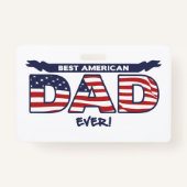 Best American Dad Ever Badge (Voorkant)