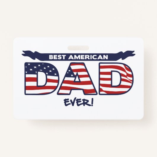 Best American Dad Ever Badge (Voorkant)