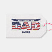 Best American Dad Ever Cadeaulabel (Voorkant (Horizontaal))