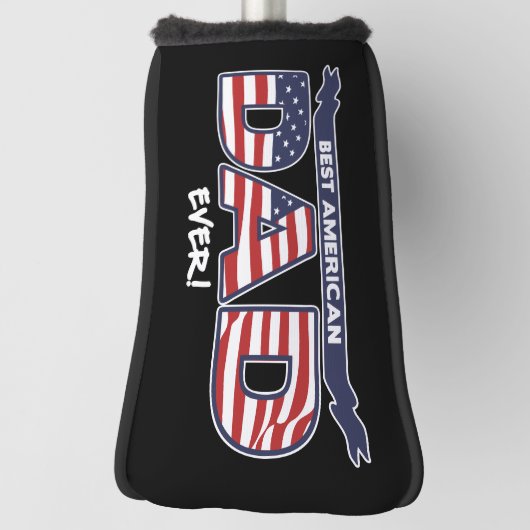 Best American Dad Ever Golfheadcover (Draai 90)